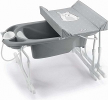 Cam C518 C265 Idro Baby - Fasciatoio Neonato Vaschetta Bagnetto estraibile Grigio Coniglio