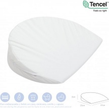 Cambrass 34523 Cuscino Antireflusso neonato Cuscino gravidanza Bianco Comfort