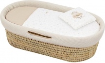 Cambrass 45113 Culla Neonato primi Mesi in Vimini Beige - Une Sky