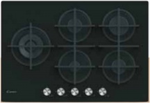 Candy CDIV7GWLE4WB Piano Cottura a Gas 5 Fuochi 75cm colore Nero