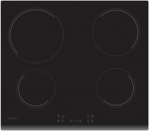 Candy CH64CCB4U2 Piano Cottura Elettrico 4 Fuochi in Vetroceramica 60 cm Nero