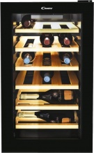 Candy CWC 021 ELSPNF Cantinetta Vino 21 Bottiglie Classe G Ripiani in Legno Nero