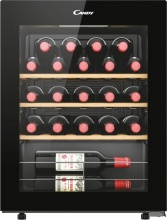 Candy CWC023 Cantinetta Vino 23 Bottiglie G Ripiani in Legno 5-20 �C Nero  DiVino