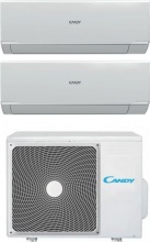 Candy CY-9RAIN-MA + CY-12RAIN-MA + CY-2T14AOUT Climatizzatore Dual Split Inverter 9000+12000Btu A++A+ Wi-Fi Pura RAIN-MA