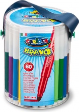 Carioca 40100 Bravo Marcatore Extra grassetto Multicolore 60 pezzi