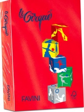 Favini A71C504 Risma Carta Colorata A4 500 fogli Rosso Le Cirque
