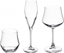 Casa Collection 41110 Set 18 Pezzi Ego 12Calici e 6 Bicchieri -Rcr