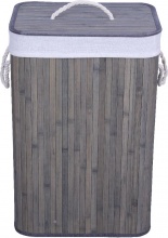 Casa Collection 41705 Portabiancheria Bamboo Grigio 40x30x60 Apa