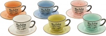 Casa Collection 42022 Set 6 Tazzine Caff� Con Piatt0 Morning