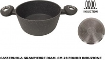Casalinghi Letizia Ceramica CL297790 Casseruola Induzione cm 28 Gran Pierre