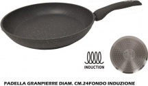 Casalinghi Letizia Ceramica CL297813 Padella Antiaderente Induzione 24 cm Gran Pierre