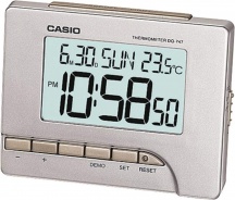Casio DQ-747-8EF Sveglia Digitale con Display colore Acciaio  Silver