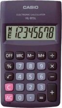 Casio HL-815L Calcolatrice Portatile Tascabile 8 numeri display grande Nero