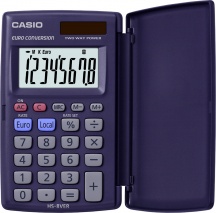 Casio HS-8VER Calcolatrice da Scrivania 8 cifre Calcolo Tasse e profitto Blu