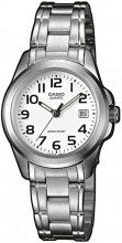 Casio LTP-1259PD-7BEF Orologi da polso Quadrante bianco cinturino acciaio