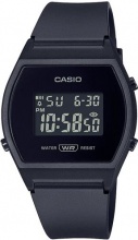 Casio LW-204-1BEF Orologio Uomo in Resina LCD Cronometro e Calendario Nero