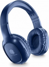 Cellularline BTHEADBBASICMSB Cuffie Bluetooth Microfono, Colore Blu