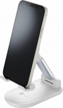 Cellularline TABLESTANDW Supporto da Tavolo per Smartphone e Tablet Bianco