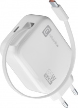 Cellularline ACHROLLUSBCGAN65WW Caricabatterie 65 W Cavo Retrattile USB-C Retractable Power 65W
