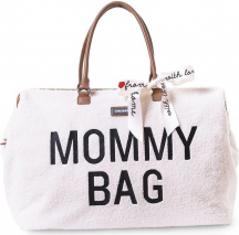 Childhome CH-CWMBBTW Mommy Bag - Borsa Fasciatoio Passeggino Organizer neonato Teddy Panna