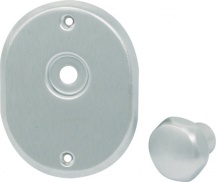 Cipierre 5852i5898 Mostrina e Pomolo per Cilindro + Perno 331L mm 90x70 Cromo Satinato