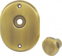 Cipierre 5853a5899 Mostrina e Pomolo per Cilindro + Perno 331L mm 90x70 Ottone Brunito