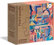 Clementoni 16222 Sweetest City Find It Puzzle 60 Pezzi per Bambini da 4+ Anni