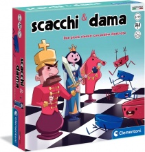 Clementoni 16292 Scacchi e Dama Gioco da Tavolo per Bambini da 6+ Anni