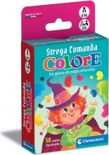 Clementoni 16807 Carte Strega Comanda Colore Gioco Tavolo Flashcards per Bambini 6+