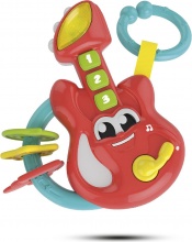 Clementoni 17220 Baby Gitar Sonaglino Elettronico Chitarra Gioco per Bambini 3+ Mesi