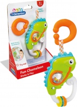 Clementoni 17332 Sonaglino Camaleonte Interattivo con Melodie e Effetti Sonori 3+ Mesi