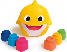 Clementoni 17427 Soft Clemmy Baby Shark Set Mattoncini Morbidi per Bambini 10+ Mesi