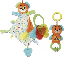 Clementoni 17804 Baby Gift Set Puppy Sonaglino Chiavi e Copertina Dou 0+ Mesi