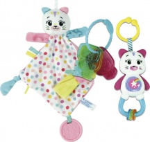 Clementoni 17805 Baby Gift Set Kitty Sonaglino Chiavi e Copertina Dou 0+ Mesi