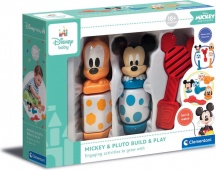 Clementoni 17814 Disney Baby Mickey Costruisci e Gioca Gioco Educativo 18+ Mesi