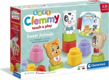 Clementoni 17849 Soft Clemmy Sweet Animals Book Set Costruzioni Prima Infanzia 6+ Mesi
