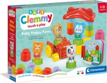 Clementoni 17884 Baby Happy Farm Mattoncini Morbidi Clemmy Prime Attivit� 6+