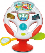 Clementoni 17933 Gira e Guida Volante Gioco con Ventosa per Seggiolone 6+