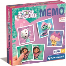 Clementoni 18300 Memo Gabbys Dolls House Gioco da Tavolo di Memoria per Bambini da 3+