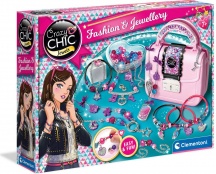 Clementoni 18598A Crazy Chic Fashion e Jewellery Borsetta Gioielli Creativo 7+