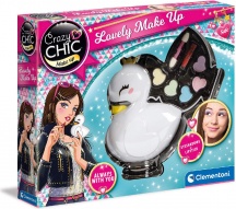 Clementoni 18632 Crazy Chic Lovely Make Up Cigno Trousse Borsetta Creativo 6+ Anni