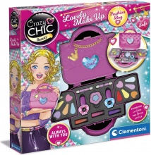 Clementoni 18743 Crazy Chic Lovely Make Up Trousse Cofanetto Trucchi Lavabili 6+