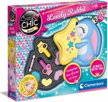 Clementoni 18810 Crazy Chic: Trousse Coniglio Gioco Creativo Set Cosmetici Trucchi 6+