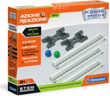 Clementoni 19102 Azione e Reazione Refill Espansione Basi + Binari Lunghi Gioco 8+
