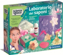 Clementoni 19229 Laboratorio dei Saponi Scienza Lab Kit per fare Saponette 8+