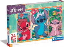 Clementoni 24029 Disney Stitch Supercolor Puzzle24 Pezzi Maxi per Bambini da 3+ Anni