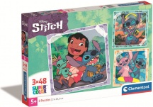 Clementoni 25321 Disney Supercolor Stitch 3 Puzzle da 48 Pezzi Cartoni Animati 5+