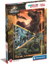 Clementoni 27181 Jurassic World Supercolor Puzzle 104 Pezzi Cartoni Animati 6+