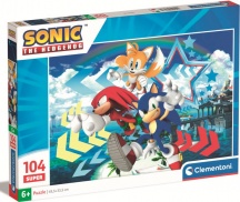 Clementoni 27267 Sonic Supercolor Puzzle 104 Pezzi Cartoni Animati per Bambini da 6+