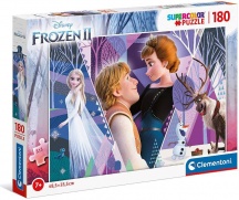 Clementoni 29309 Frozen 2 Supercolor Puzzle 180 Pezzi Cartoni Animati per Bambini 7+